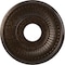 Ekena Millwork Berkshire PVC Medallion (Canopies up to 5 3/4"), 13"OD x 3 1/2"ID x 3/4"P, Metallic Mystic Brown CMP13BEAMB - alternate 1